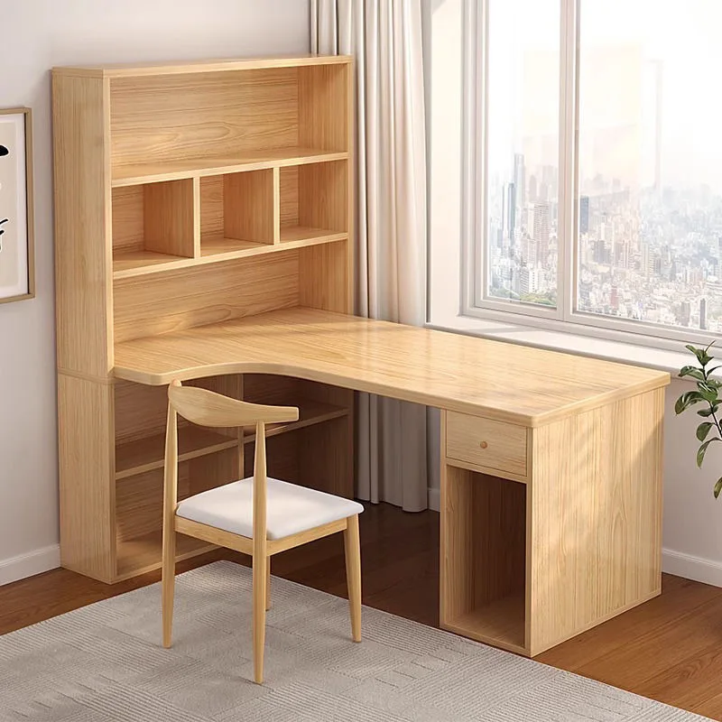 L Shaped Desk Setup - Computer desk L-shaped knee table 55