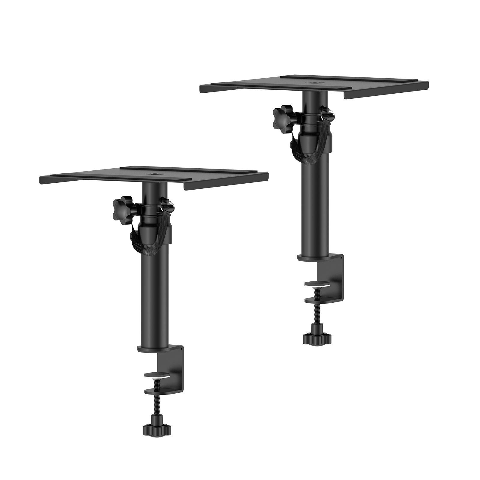 Desk Setup With 2 Monitors - Set of 2 Desktop Clamp Speaker