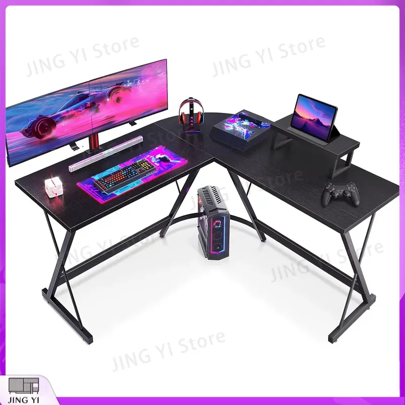 L Shaped Desk Setup - L Shaped Gaming Desk with Monitor