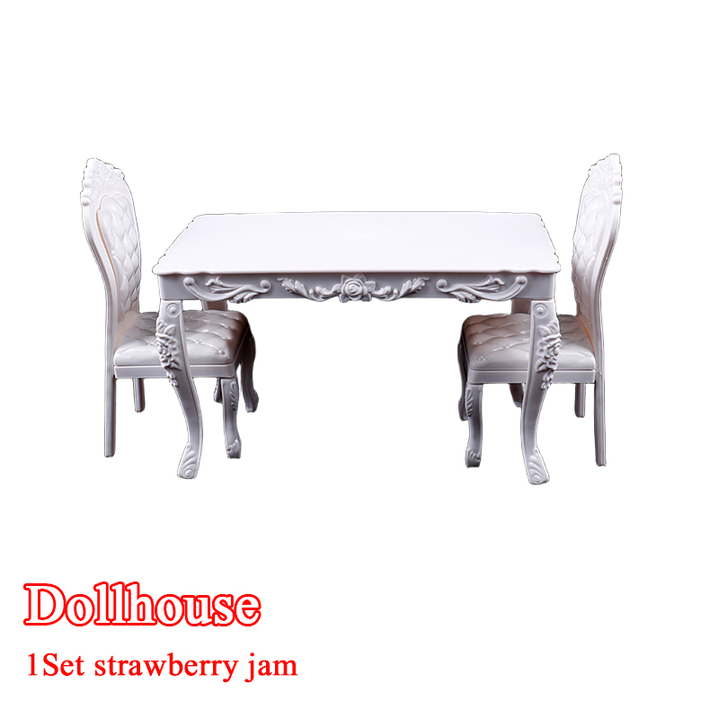 Desk Setup Office - Dollhouse 1:6 Kitchen Furniture Dining Table