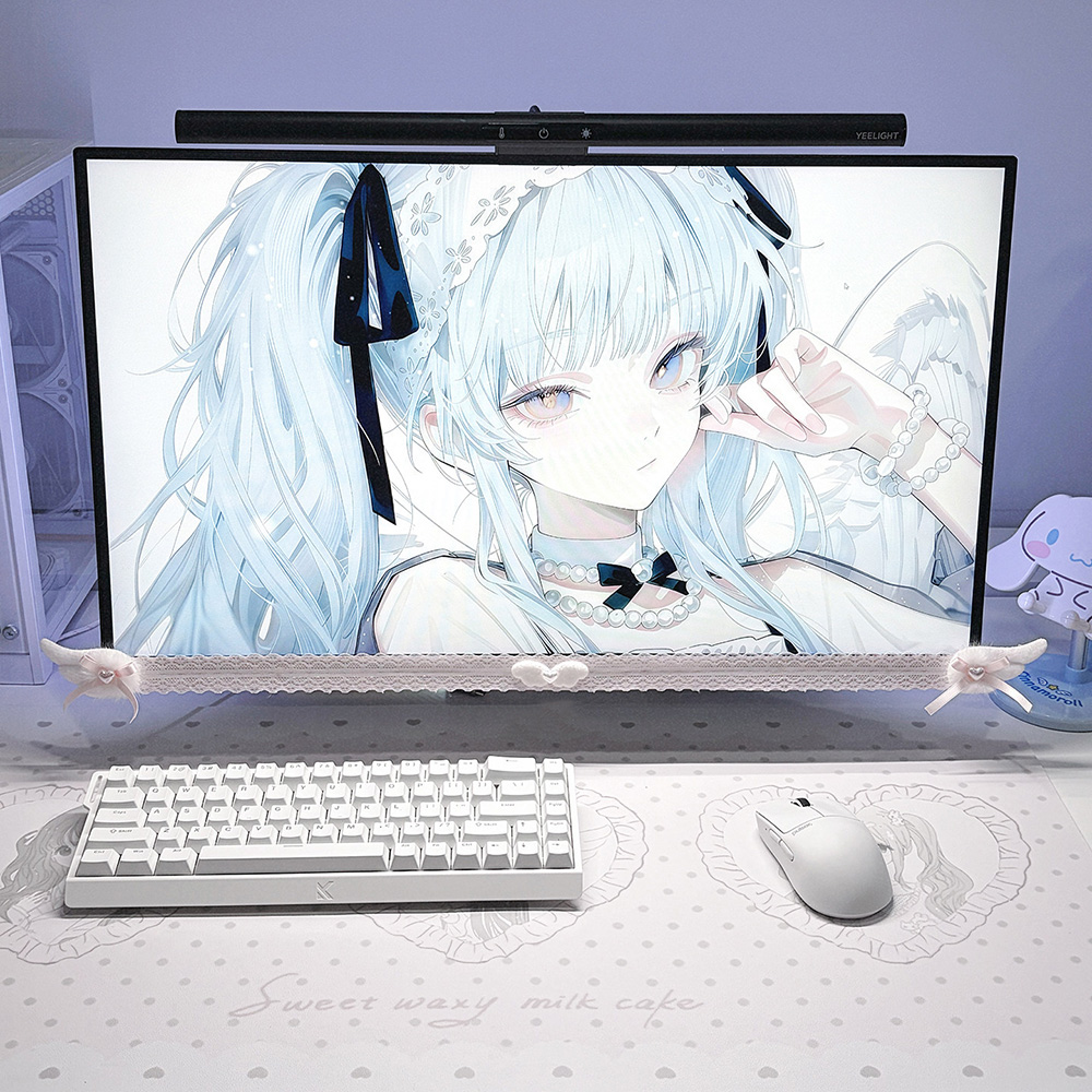 New Screen Decor White Lace Mo - Desk Setup Office review and price