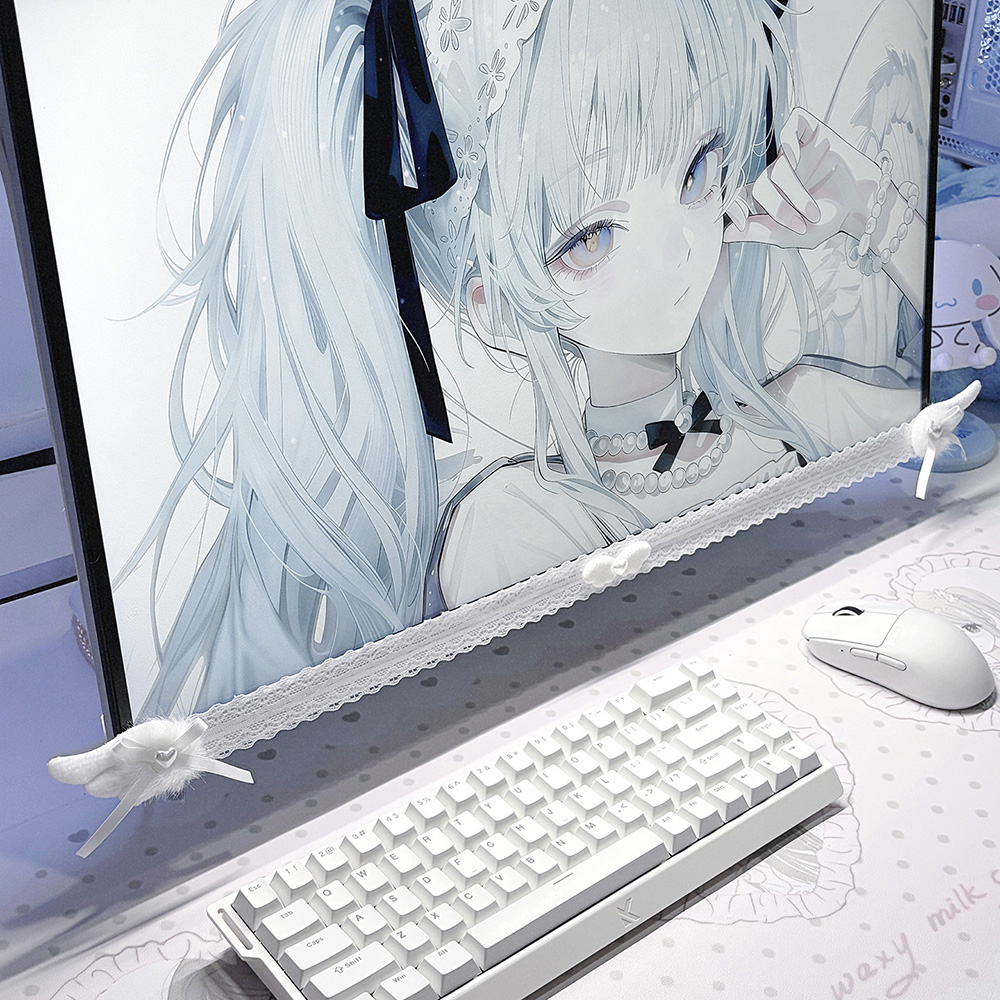 New Screen Decor White Lace Mo - Desk Setup Office review and price
