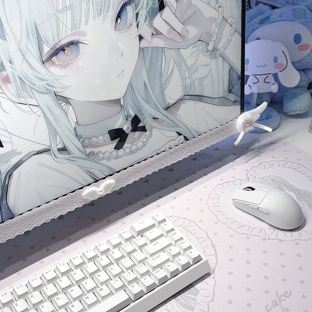 New Screen Decor White Lace Mo - Desk Setup Office review and price