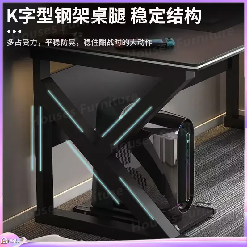 Cafe Metal Gaming Desk Black M - L Shaped Desk Setup review and price