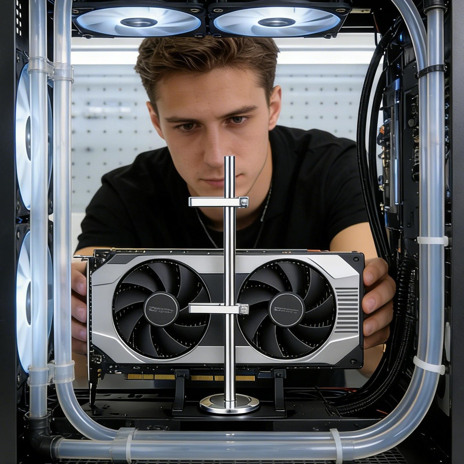GPU Sag Bracket With Jack Magn - Desk Setup Videos review and price