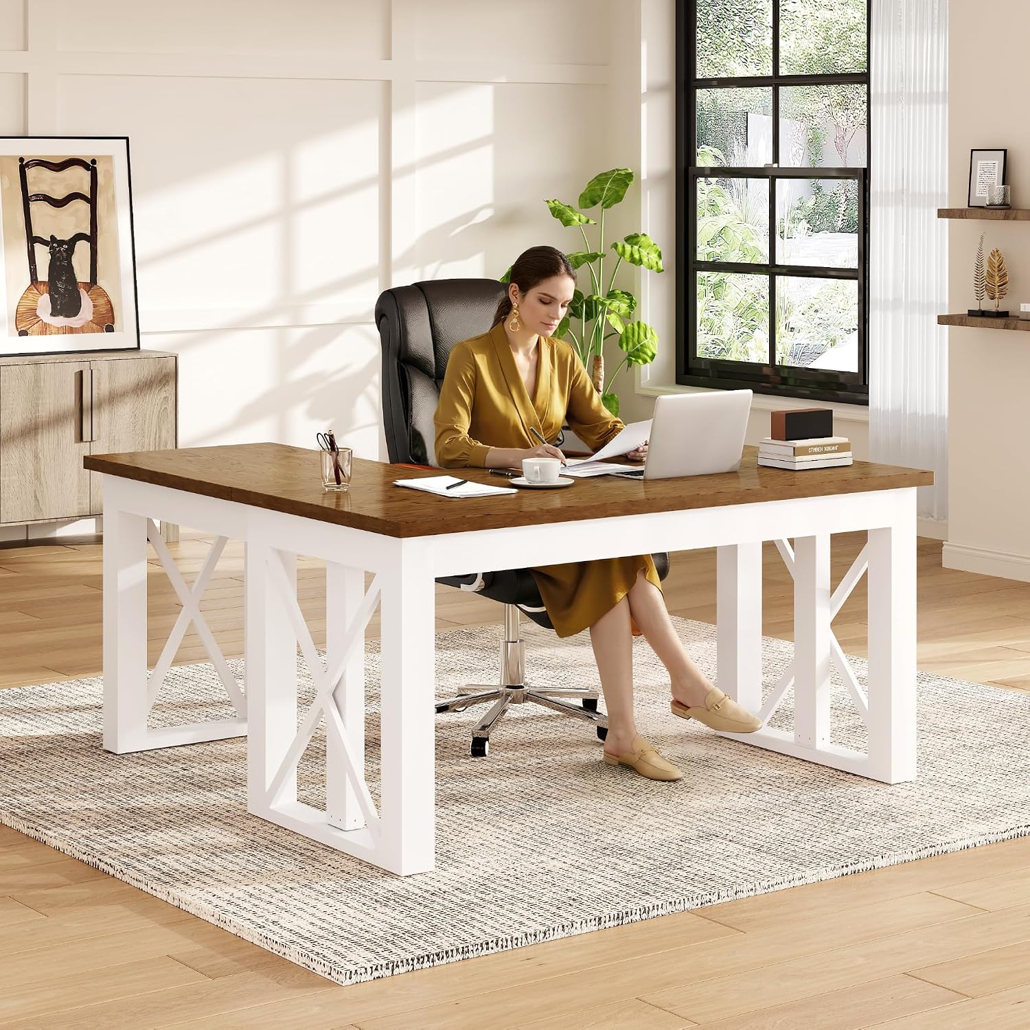 L Shaped Standing Desk with Dr - L Shaped Desk Setup review and price