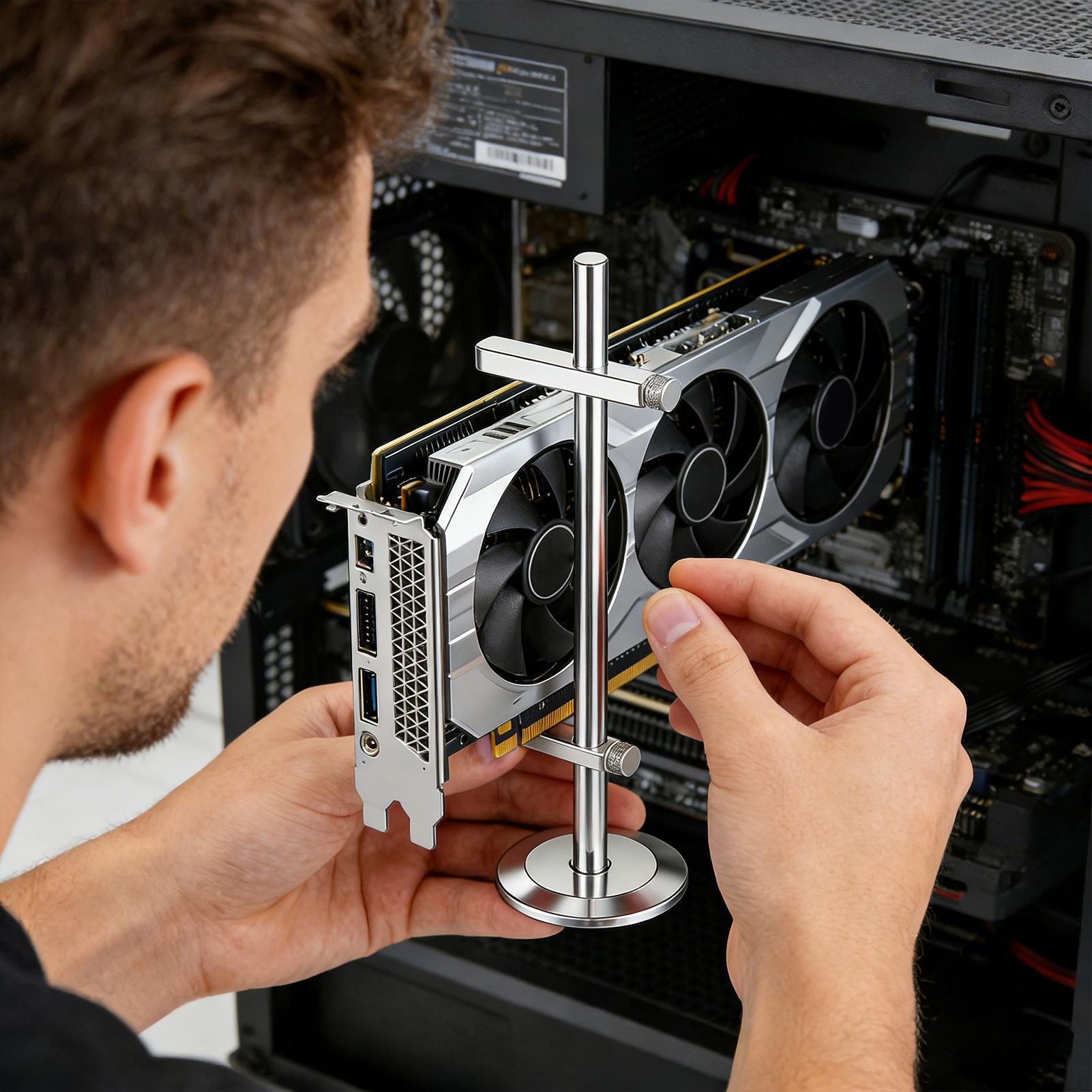 GPU Support Bracket With Jack  - Desk Setup Videos review and price
