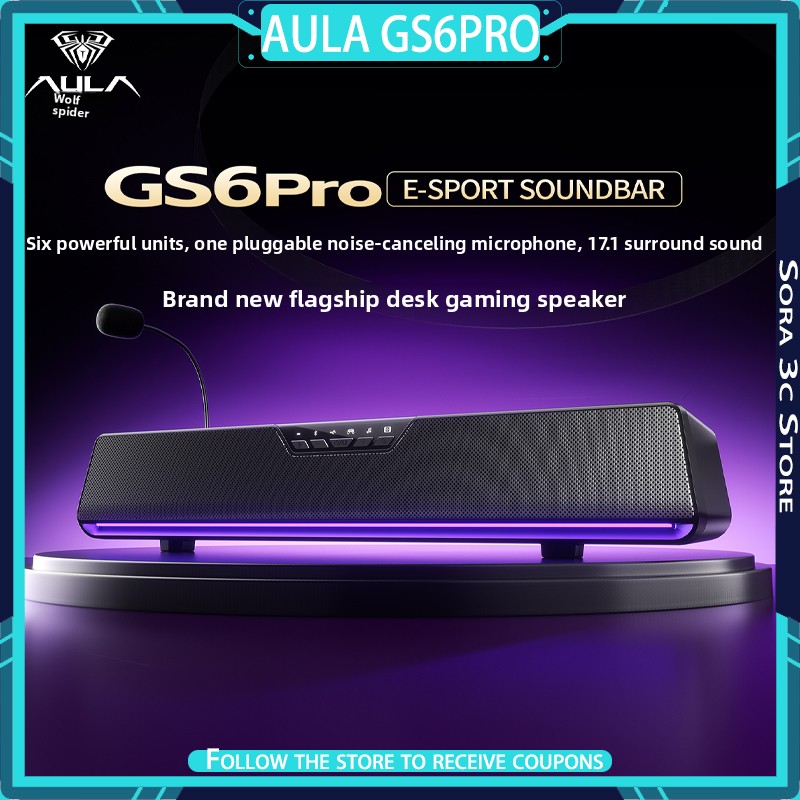 AULA GS6Pro Esports Speaker Bl - Speaker Desk Setup review and price