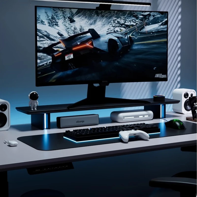 RGB Monitor Stand Ergonomic Co - Desk Setup With 2 Monitors review and price