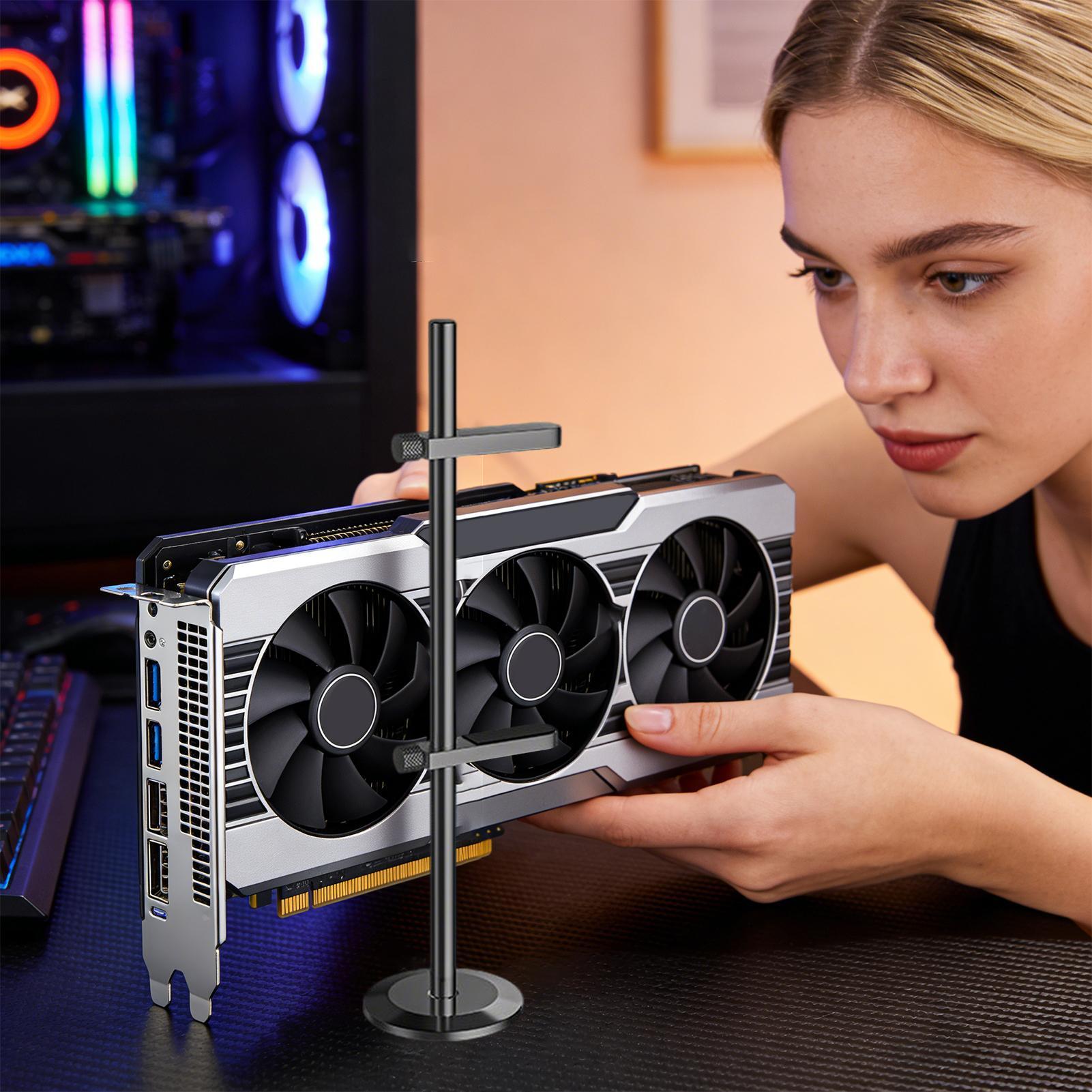 Graphics Card Support Bracket  - Desk Setup Videos review and price