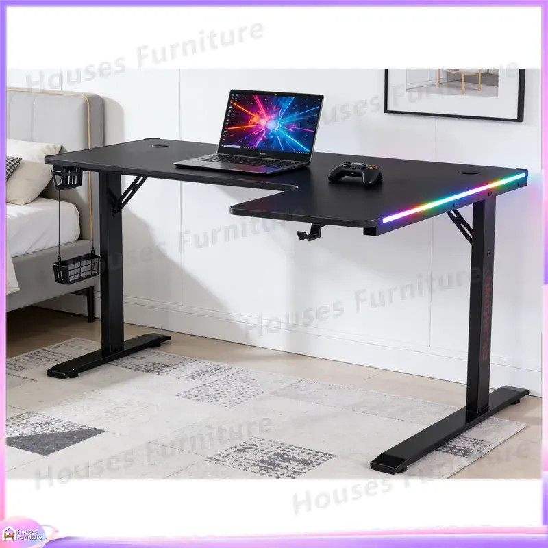 Large 160cm Gaming Desk with L - L Shaped Desk Setup review and price