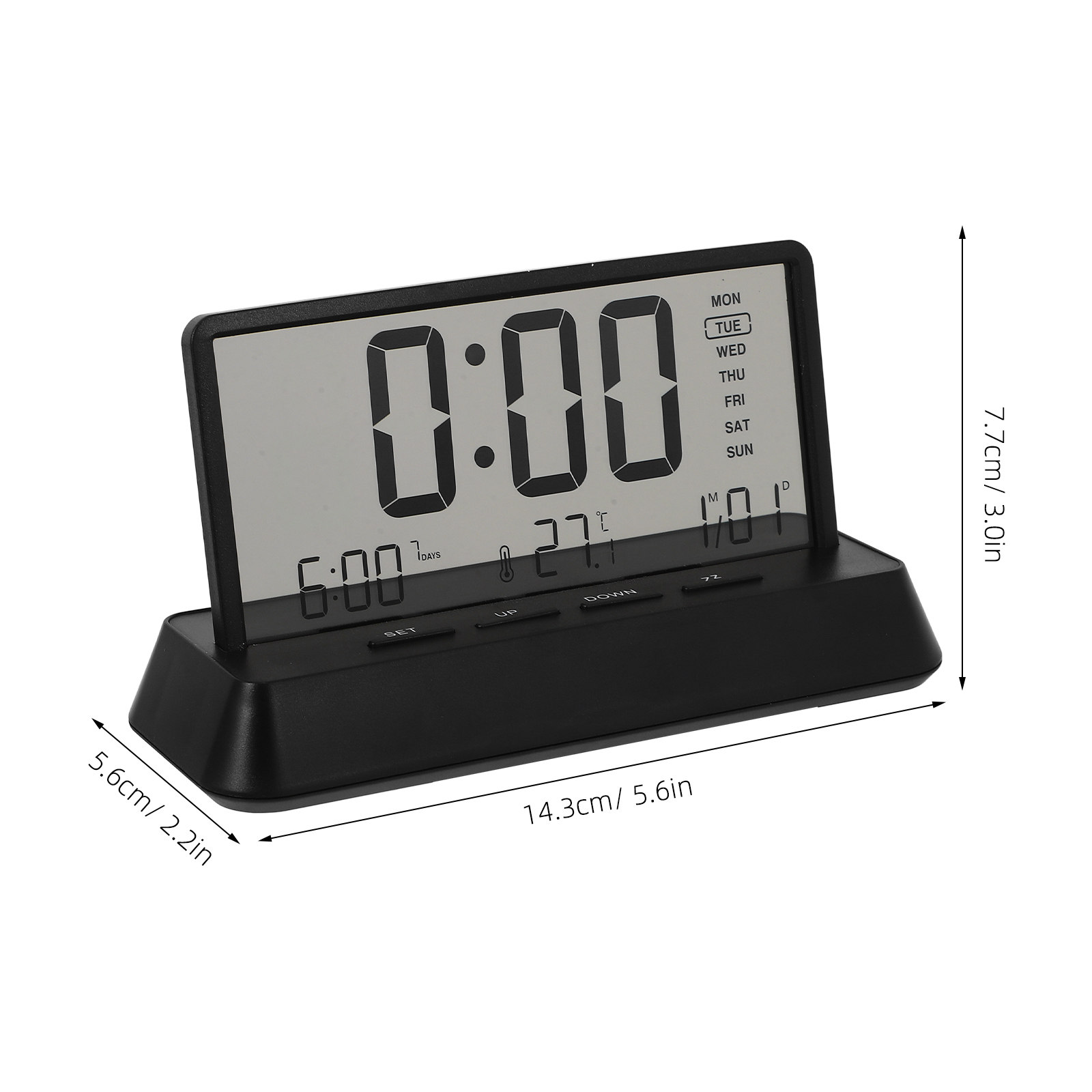 Digital Alarm Clock Small Comp - Desk Setup Office review and price