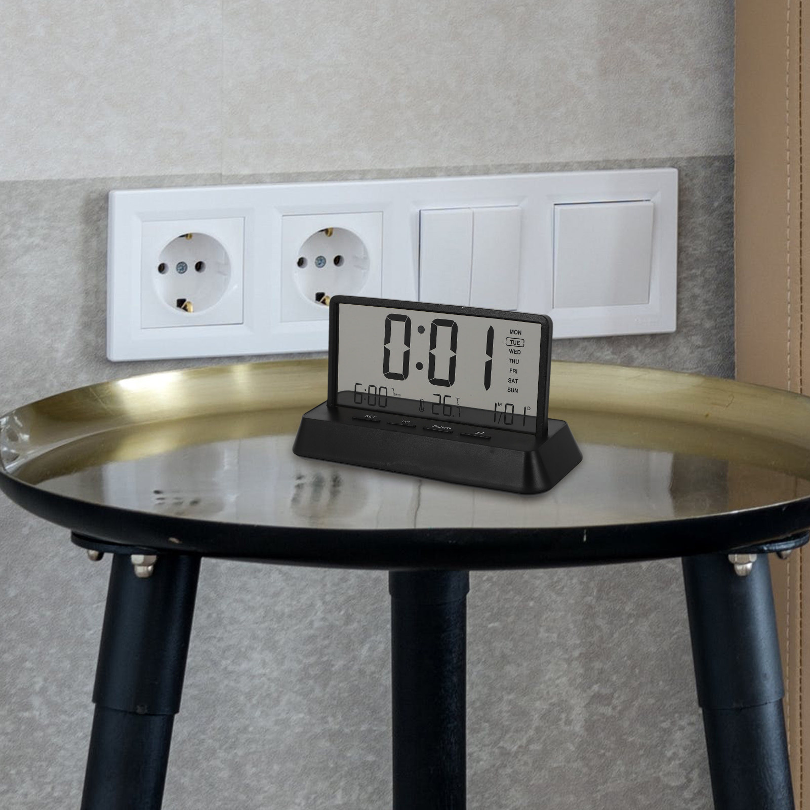 Digital Alarm Clock Small Comp - Desk Setup Office review and price